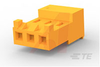 CONNECTOR ASSEMBLY, RECEPTACLE, MTA-156, 3 POSITION, 18 AWG, ORANGE - 70084961 - Allied Electronics, Inc.