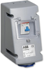 Conn, Mains Socket, 16A, 415V, Red; Current Rating Abb - 41X2844 - Newark, An Avnet Company