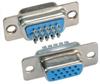 Solder cup D-sub connector HD15 female - DSB00046 - MilesTek Corporation
