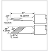 Metcal Smartheat Soldering Cartridge SSC-773A - Knife Tip - 0.64 in Tip Length - 0.02 in Tip Width - SSC-773A - R. S. Hughes Company, Inc.