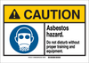 Brady B-401 Plastic Rectangle White Chemical, Biohazard, Hazardous & Flammable Material Sign - 10 in Width x 7 in Height - 144842 -- 754473-99334 - Image