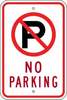 No Parking Symbol Sign - R-101RA5 - Traffic Safety Warehouse