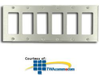 Leviton Stainless Steel 6 Gang Decora/GFCI Wallplate - 84436 - TelephoneStuff.com