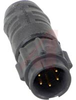 IN-LINE CONNECTOR, MALE, WEATHERTIGHT, #20 CONTACTS, 5 PIN - 70214382 - Allied Electronics, Inc.