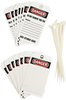 Brady B-851 Black / Red on White Polyester Equipment Safety Tag - 3 in Width - 5 3/4 in Height - Printed Msg = DANGER - Has Front and Rear Text - 76192 - 754476-76192 - R. S. Hughes Company, Inc.