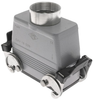 Insulated, Rectangular Hood, size 77.27, Double Latch with gasket, Top PG21 cable entry -- CMAV-06G