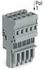 Female connector/socket - 769-105 - WAGO