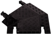 Left Turns for GD5X125 5-Channel Guard Dog® Cable Protector, Black Lid/Black Base - GDT5X125-L-B/B - GDT5X125-L-B/B - Checkers