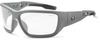 Ergodyne Skullerz BALDR-AF Safety Glasses Clear Lens - Matte Gray Frame - Full Frame - 720476-57103 - 720476-57103 - R. S. Hughes Company, Inc.