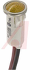 Indicator,Pnl-Mnt;Neon;Amber;0.50 In;208-250 VAC;Lens,Flush;22AWG Wire Leads - 70130360 - Allied Electronics, Inc.