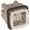 Insert; 230/400 V; 10 A; Male; 3; RoHS Compliant; Han A Series - 70104583 - Allied Electronics, Inc.
