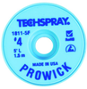 Techspray Pro Wick #4 Blue Rosin Flux Coating Desoldering Braid 1811-5F - 5 ft Length - 0.098 in Diameter - Rosin Flux Core - 1811-5F - R. S. Hughes Company, Inc.