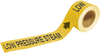 Brady Pipe Markers-To-Go B-736 Black on Yellow Plastic Self-Adhesive Pipe Marker - 1 in Height - 8 in Length - Printed Msg = LOW PRESSURE STEAM with Right Arrow - 20445 -- 754476-20445