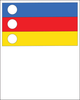 Brady B-595 Blue / Red / Yellow on White Square Vinyl Right-To-Know / Compliance Label - 2.25 in Width - 2.25 in Height - 115771 - 754473-99836 - R. S. Hughes Company, Inc.