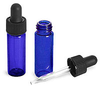 Blue Glass Vials with Black Bulb Glass Droppers -- 4063-06