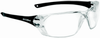 Bolle Prism Safety Glasses with Shiny Black Frame and Clear -- 253-PR-40057
