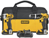 20V MAX* Lithium Ion Compact Hammerdrill / Impact Driver Combo Kit (1.5 Ah) - DCK285C2 - DEWALT Industrial Tool Co.