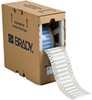 Brady Permasleeve B-342 White Polyolefin Thermal Transfer Die-Cut Thermal Transfer Printer Sleeve - 2 in Width - 0.335 in Height - 0.062 in Min Wire Dia to 0.15 in Max Wire Dia - Single-Side Printable - 662820-32602 - R. S. Hughes Company, Inc.