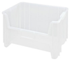 15 1/4x19 7/8x12 7/16 stack contnr clr - 53961 - U.S. Plastic Corporation