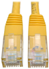 Premium Cat5/5e/6 Gigabit Molded Patch Cable, 24 AWG, 550 MHz/1 Gbps (RJ45 M/M), Yellow, 35 ft. -- N200-035-YW