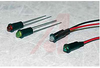 Indicator, LED Snap-In Panel Mount, .156 Mounting Hole 2/2V, Red/Green - 70081812 - Allied Electronics, Inc.