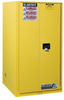Justrite Sure-Grip EX 60 gal Yellow Hazardous Material Storage Cabinet - 34 in Width - 65 in Height - Floor Standing - 697841-13150 - 697841-13150 - R. S. Hughes Company, Inc.