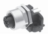 MDC (M12) Male Receptacle -- MDC-4MR-PCB - Image