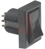 Switch, Rocker/Paddle; Rocker; On-None-On; 15/32 Inches Round Hole - 70156250 - Allied Electronics, Inc.