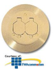 Hubbell Round Floor Box Cover with Carpet Flange - Duplex.. - SF3925 - TelephoneStuff.com