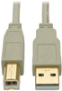 USB 2.0 A/B Cable (M/M), Beige, 15 ft. -- U022-015-BE - Image