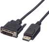 Audio Cable, Dp-Dvi/d Plug, 3M, Black; Connector To Connector Roline - 43AC9851 - Newark, An Avnet Company