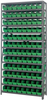 Open Shelving, 13Shelves, 96Bins, Green; Shelving Unit Type Quantum Storage - 44AC8962 - Newark, An Avnet Company