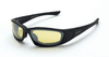 MP7, yellow flash mirror lens, matte black frame, foam lined - 24222 - Crossfire By Radians
