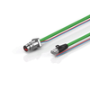 ZK7102-BE00-Axxx | B12, ENP cable, PUR, 2 x 0.75 mm² + (1 x 4 x AWG22), drag-chain suitable, key 1 (24 V DC) -  - Beckhoff Automation LLC