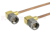 RA SMA Male to RA SMA Male Cable RG-405 Coax in 3 Inch - FMC0404988-03 - Fairview Microwave Inc.