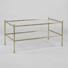 Brass & Glass Coffee Table - FTA21/BR - Vaughan Designs, Inc.