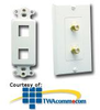 ICC Single Gang Faceplate with Station ID-2 Port - IC107DI2 - TelephoneStuff.com