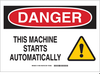 Machince Safety Signs - 131865 - Brady Corporation