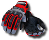 Ansell Projex 97-975 Red/Black/Gray 2XL Spandex Mechanic's Gloves - 24 pairs in a carton - 076490-06435 - 076490-06435 - R. S. Hughes Company, Inc.