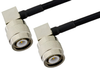 TNC Male Right Angle to TNC Male Right Angle Semi-Flexible Precision Cable 9 Inch Length Using PE-SR402FLJ Coax, LF Solder, RoHS - PE39494-9 - Pasternack