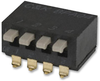Dip Switch, 4Pos, 0.1A, 24V, Smd Rohs Compliant Alcoswitch Te Connectivity - 70AH7033 - Newark, An Avnet Company