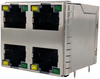 Rj45 Connector, Jack, 8P8C, 4Port, Th; Modular Connector Type Amphenol Communications Solutions - 01AH2276 - Newark, An Avnet Company