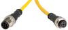M12 A-Code 5-Pin Straight Male To Straight Female, 5M, Pur Yellow Jacket Harting - 51AK5430 - Newark, An Avnet Company