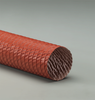 Single-Ply Iron Oxide Red Silicone Coated Fiberglass Fabric Hose -- Heat-Flex® CWGS 10.0 - Image