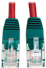 Cat5e 350MHz Molded Cross-over Patch Cable (RJ45 M/M) - Red, 10-ft. -- N010-010-RD