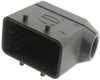 Side Entry Hood, Size 10B, Metal; Heavy Duty Connector Type Harting - 96B6116 - Newark, An Avnet Company