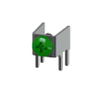 Horizontal PC Terminal - Supplied w/Screw-Assembled-Green - 7700-6 - Keystone Electronics Corp.