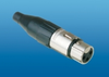 XLR Jack, 3-Pin IDC Crimp, (Nickel) - AC3FI - Visual Sound, Inc.