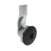 Quarter-Turn Cam Latch, 8 mm Square Recess, 10mm  Grip, Not Sealed, Zinc Alloy, Powder Coat, Black - E5-1-085-060 - Southco