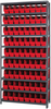 Open Shelving, 10Shelves, 72Bins, Red; Shelving Unit Type Quantum Storage - 44AC8833 - Newark, An Avnet Company